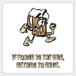 Fasbytes Running ‘If found in Bar return to race’ Sticker